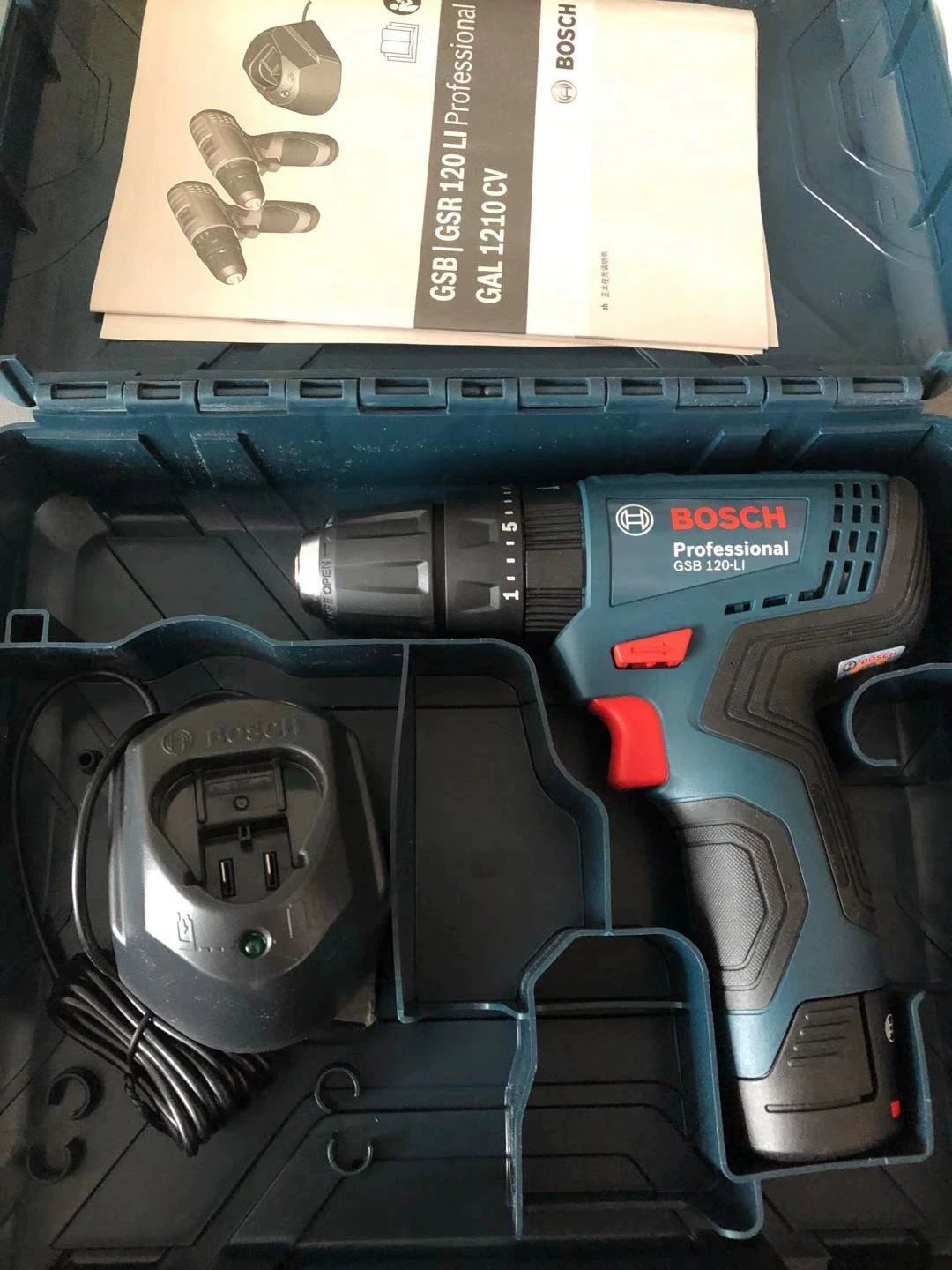 Bosch Bosch Sạc tác động khoan GSB120-LI LITHIUM ELELY MÁY may khoan mini Máy khoan đa năng