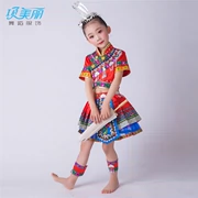 Trẻ em mới của Miao ca sĩ trang phục biểu diễn Dai Tujia Yi người Buyi Mosuo cô gái quần áo