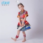 Trẻ em mới của Miao ca sĩ trang phục biểu diễn Dai Tujia Yi người Buyi Mosuo cô gái quần áo váy công chúa mầm non