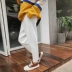 Song Zhengen Đan quần harem nữ 2018 thu đông mới phiên bản Hàn Quốc mới của quần ống loe ống loe quần ống rộng quần caro nữ Quần Harem