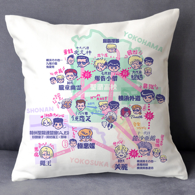 10Tokyo ten thousand Avenger cartoon cos periphery Same Garage Kit Pillow quilt Dual purpose Bedside Back cushion diy customized
