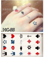 8 cơ thể chống thấm nước sơn watermark sticker flower tim ngón tay nhãn dán hình xăm HC-55 hình xăm dán bắp tay