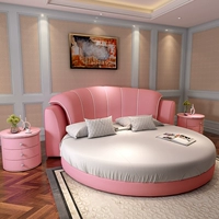 Мягкая a2 -метра круглая кровать много -функциональная пара кровать простая современная двойная свадебная кровать