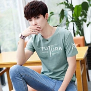 Spike t-shirt triều thuần nam giản dị 9 nhân dân tệ 9,9 nhân dân tệ cổ tròn 10 nhân dân tệ áo thun nam tay áo giá rẻ