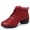 Giày khiêu vũ vuông mới với giày khiêu vũ nữ màu đỏ da mềm mại thoáng khí giày khiêu vũ - Khiêu vũ / Thể dục nhịp điệu / Thể dục dụng cụ
