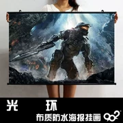 Halo trò chơi áp phích tranh Trung sĩ Halo xung quanh hình nền bức tranh khung hình Trò chơi anime xung quanh bức tranh trang trí - Game Nhân vật liên quan