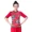 Yunshang Red Grass Square Dance Trang phục Vũ điệu Gió Quốc gia Trang phục Khiêu vũ Trung niên Đèn lồng Quần Dance Set Phụ nữ - Khiêu vũ / Thể dục nhịp điệu / Thể dục dụng cụ