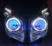 Áp dụng cho Sanyang tuần tra 180ABS đèn pha sửa đổi ống kính thiên thần mắt quỷ mắt Xenon đèn pha - Đèn HID xe máy