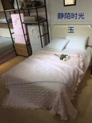 Khăn trải giường bằng vải bông mới seersucker là khâu ba chiều mùa hè Hàn Quốc mát mẻ là đôi chăn bông điều hòa - Trải giường