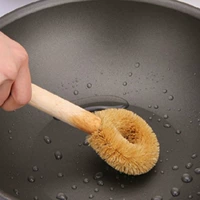 Япония импортированная натуральная грива деревянная ручка щетка может повесить кухонную щетку с чистящей кистью щетки кокосовой пальмы щетки