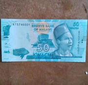 New Malawi 50 Kwacha Tiền Giấy Kỷ Niệm Tiền Xu Nước Ngoài Tiền Xu Kỷ Niệm Châu Phi Ngoại Tệ