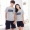 Mùa hè cặp đôi đồ ngủ nữ cotton ngắn tay ngắn phim hoạt hình dễ thương mùa hè Hàn Quốc dịch vụ nhà nam phù hợp với hai mảnh