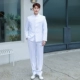 Белый сингл -слой Zhongshan костюм+обувь