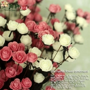 Hoa nhân tạo châu Âu hoa hồng ngọt ngào mật ong hồng hoa hồng lụa hoa giả trang trí nhà hoa mới - Hoa nhân tạo / Cây / Trái cây