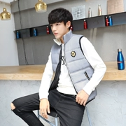 Của nam giới vest mùa thu và mùa đông thường chần Hàn Quốc phiên bản của triều thời trang nam vest không tay áo khoác mùa xuân và mùa thu vest vest
