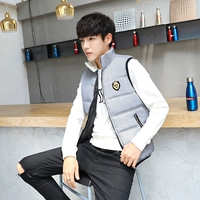 Của nam giới vest mùa thu và mùa đông thường chần Hàn Quốc phiên bản của triều thời trang nam vest không tay áo khoác mùa xuân và mùa thu vest vest áo sơ mi trắng nam