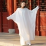 Quên Tứ Xuyên - Phong cách Trung Quốc retro retro lỏng kích thước lớn chuyên nghiệp Zen dance tea dress cotton và linen dress + sling váy dạ hội