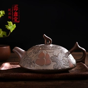 Shouxin Hall Qinzhou Mud Hing Tao Pure Handmade Công suất lớn Hulu Fulu Chén lá sen có thể được trang bị bộ trà - Trà sứ