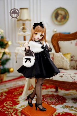 taobao agent [Meow House] Luna autumn and winter temperament small dress cute lady daily 4 points MDDMSD1/4bjd baby clothes