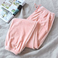 Бархатные розовые штаны для отдыха