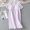Váy ngủ liền thân màu Nhật Bản có đệm ngực ngắn tay ren nữ mùa hè cotton hai lớp gạc mỏng đồ ngủ có thể tháo rời - Đêm đầm