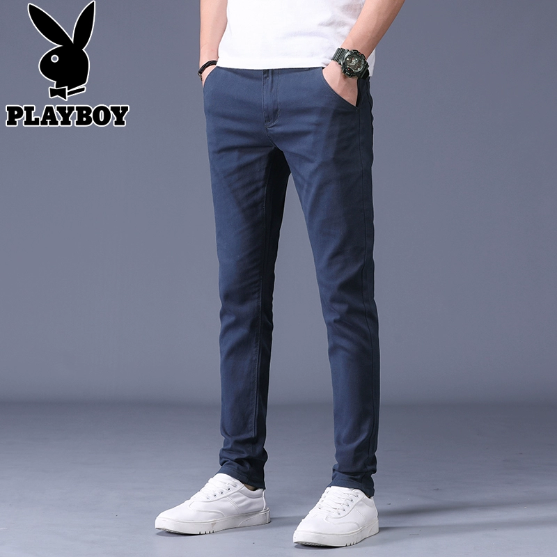 Playboy quần âu nam mùa xuân và mùa thu quần dài chín điểm quần hợp thời trang chân quần kinh doanh quần nam - Quần