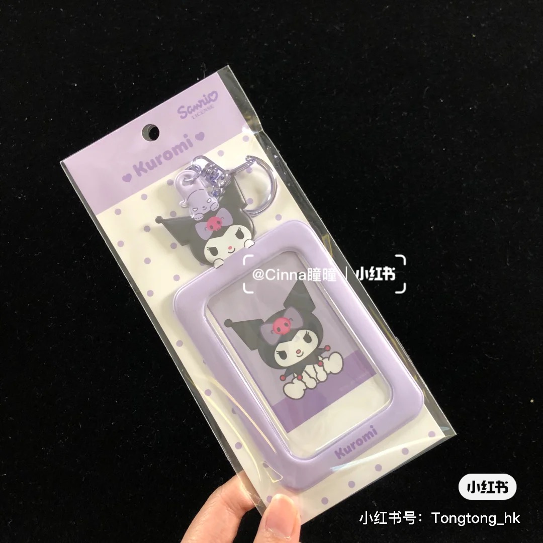 Ku Kulomigoods in stock sanrio Han sanrio  melody Cinnamoroll  kuromi Kuromi  Ferrule Photo Pendant Key buckle