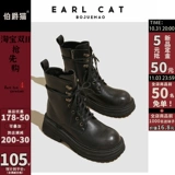 伯爵猫 Martens, демисезонные модные универсальные короткие сапоги в английском стиле, из натуральной кожи, 2023, по фигуре