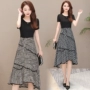 2019 phổ biến váy mới mùa hè phiên bản Hàn Quốc của quần lửng ống rộng cỡ lớn giản dị - Váy eo cao 	váy cắt eo	