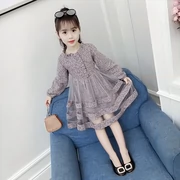 Váy bé gái mùa thu phiên bản Hàn Quốc của quần áo mùa xuân và mùa thu hoa tay dài nữ 2019 đầm mới mùa thu trẻ em - Váy