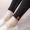 Quần đen nữ giả denim eo cao cộng với nhung dày mặc quần legging thu đông 2018 mới chân quần bút chì nhỏ