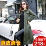 Mùa xuân và mùa thu mới 2018 Áo khoác da nữ dài phần áo khoác da phiên bản Hàn Quốc của áo khoác gió nữ giảm béo mỏng - Quần áo da áo da cao cấp