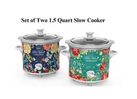1.5 quarts Pioneer Woman 1.5 Quart Slow Cooker (Se