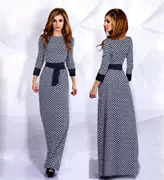 New AliExpress EABY Nổ In Váy Dài Kim Cương Có Hình Dạng Mopped Váy Robe