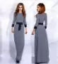 New AliExpress EABY Nổ In Váy Dài Kim Cương Có Hình Dạng Mopped Váy Robe váy trễ vai trắng