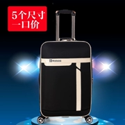 Xe đẩy phổ biến hành lý bánh xe vali 24 inch hộp Oxford vải mật khẩu hộp nam và nữ hộp vải 26 inch kéo hộp