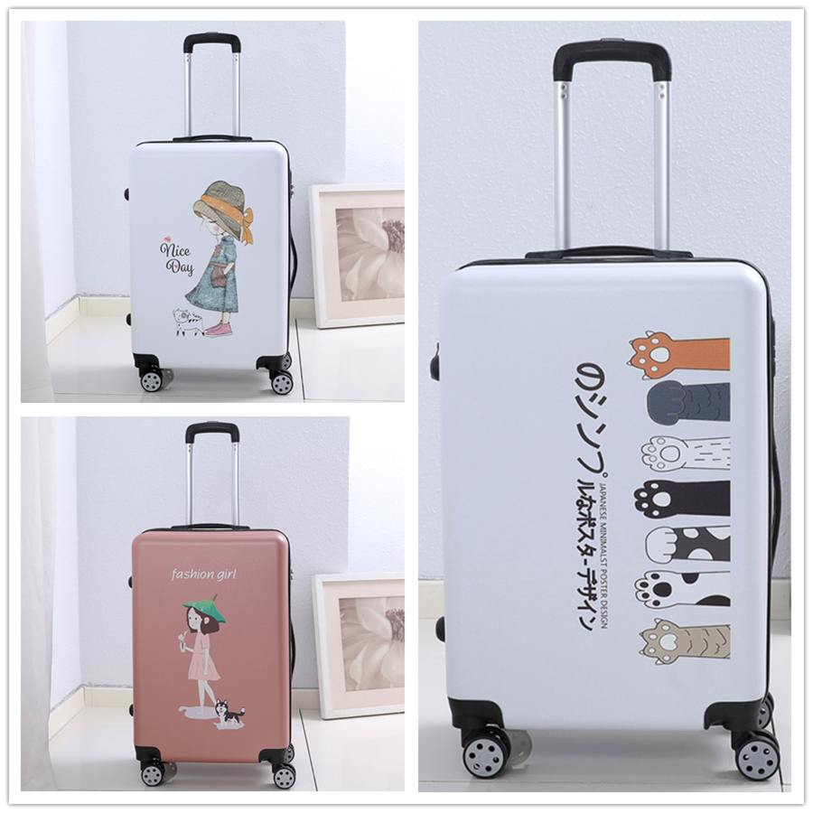 Купить Мультяшный чемодан для путешествий, 24 дюймов, подходит для ...