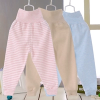 Детский бандаж пупочный для новорожденных, хлопковые штаны подходит для мужчин и женщин, детское осеннее термобелье, высокая талия, 0 лет