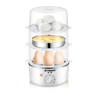 Bán cầu đa năng bán trứng hai lớp ba lớp hấp trứng inox omelette hẹn giờ máy ăn sáng - Nồi trứng