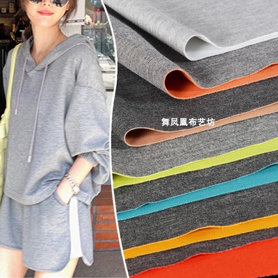 taobao agent Double complexion, light and light polyester cotton air -level material, soft elastic space cotton women's knitted designer cloth