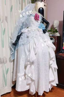 taobao agent [MIMOSA] COSPLAY clothing*from the beginning of the world of life*Rem*wedding dress*flower marriage