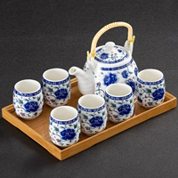 Синий пион Ti Liang Чайная емкость Отправить бамбук Todo+Pot Cope