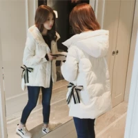 Áo cotton dày mùa đông phiên bản mới của Hàn Quốc ulzzang xuống bông quilt dịch vụ bánh mì ngắn phao nữ dáng dài