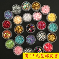 Ngôi sao năm cánh sequin lấp lánh phấn mắt lấp lánh bột trẻ em biểu diễn sân khấu hiệu suất cô dâu làm đẹp móng tay sequin - Bóng mắt phấn mắt dikalu 9 ô