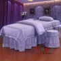 Màu sắc rắn cotton vẻ đẹp trải giường bốn bộ cotton beauty salon massage SPA giường đặc biệt bộ có thể được tùy chỉnh mẫu ga trải giường spa