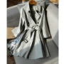 & [FY112341AG] Xiaohan Pavilion Sản phẩm đơn cách điệu ~ ánh kim! Áo hai dây dài một tay áo khoác đôi nam nữ