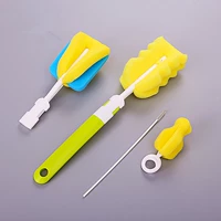 Детский поролоновый ершик для бутылочки, детская щетка для новорожденных, нейлоновая поролоновая гигиеническая трубочка, моющее средство для бутылочек, кисть