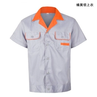 Оранжевый воротник и топ с полурукавами оранжевой окантовки