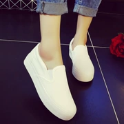 Giày vải mới 2019 của Hàn Quốc Giày nữ dày, giày lười đế dày, giày đế bệt - Plimsolls