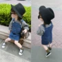 2018 cô gái Hàn Quốc mùa xuân mới kẻ sọc búp bê áo + denim dây đeo váy hai mảnh nghệ thuật giản dị 4046 trang phục công sở nữ đẹp